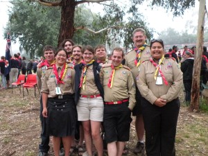 Kim at OzMoot as contingent leader with the rest of the Canadians